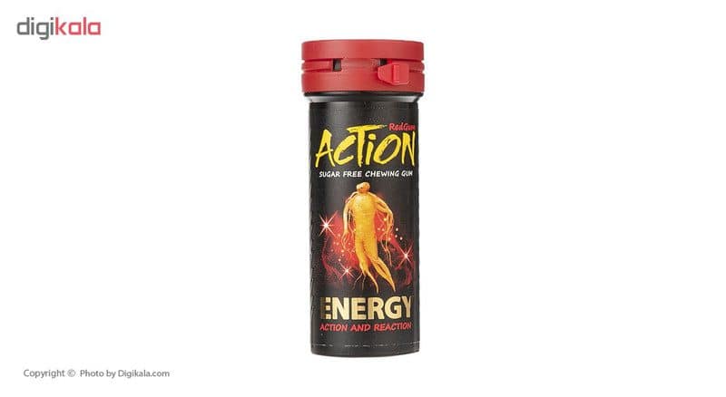 Action zuckerfreier Energy-Dragee-Kaugummi – 38 g